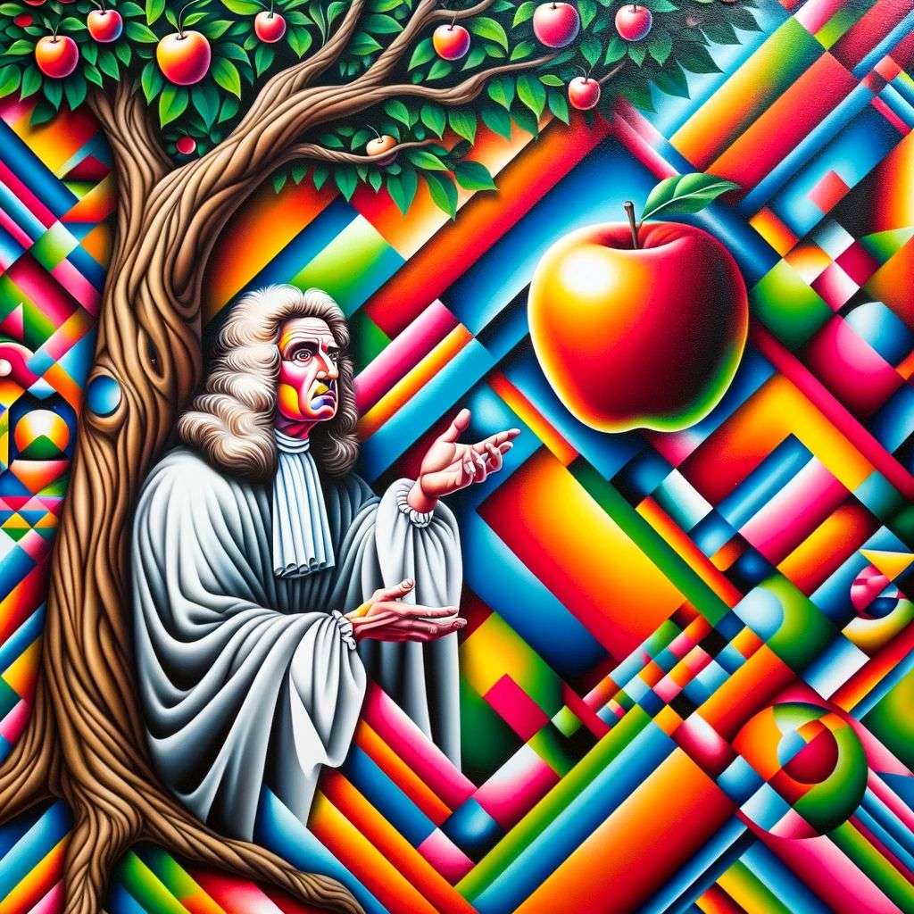 the discovery of gravity, pop art